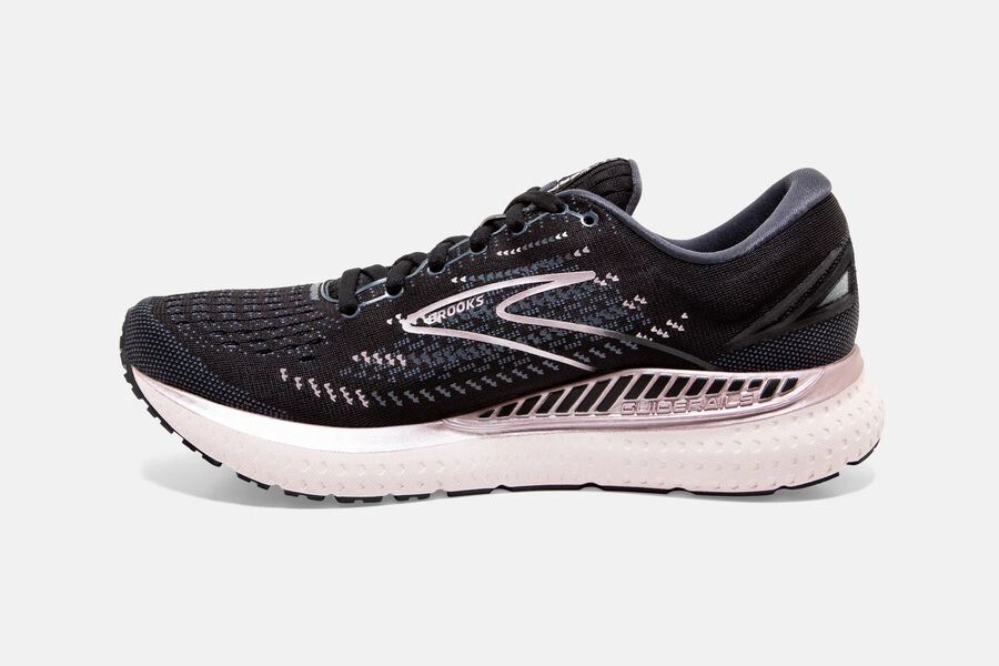 Brooks Glycerin Gts 19 Road Loopschoenen Dames - Zwart/Roze - 890532BAJ